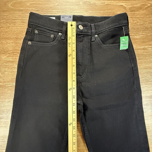 Gap 90s Straight High Rise Jeans Women's 27/4 Tall Black Denim NWT - Picture 7 of 10